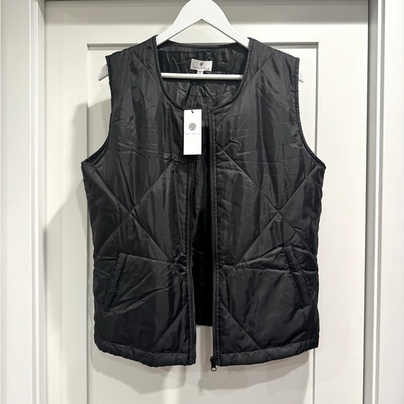 Anthropologie Socialite Mae Puffer Vest S/M NWT Black - Picture 3 of 9